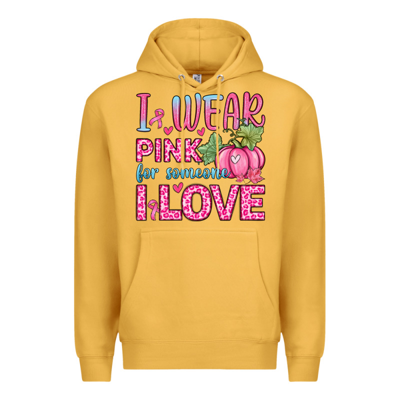 I Wear Pink For Someone I Love Premium Hoodie by Zillion Design Studio | Teevron