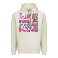 Oatmeal Heather i wear pink for someone i love Premium Hoodie - Zillion Design Studio