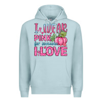 Blue Mist i wear pink for someone i love Premium Hoodie - Zillion Design Studio