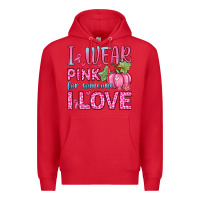 Red i wear pink for someone i love Premium Hoodie - Zillion Design Studio