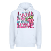 White i wear pink for someone i love Premium Hoodie - Zillion Design Studio