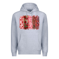 Heather Grey valentine's day brushstrokes Premium Hoodie - RanaPortraitStore