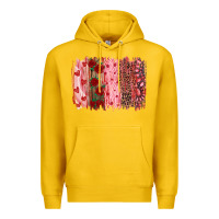 Lemon valentine's day brushstrokes Premium Hoodie - RanaPortraitStore