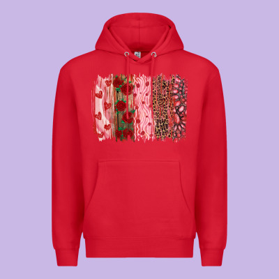Valentine's Day Brushstrokes Premium Hoodie Designed By Ranaportraitstore