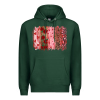 Sports Green valentine's day brushstrokes Premium Hoodie - RanaPortraitStore