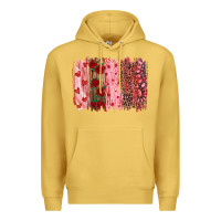 Antique Gold valentine's day brushstrokes Premium Hoodie - RanaPortraitStore