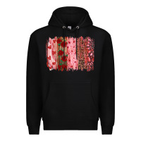 Black valentine's day brushstrokes Premium Hoodie - RanaPortraitStore