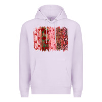 Lilac valentine's day brushstrokes Premium Hoodie - RanaPortraitStore