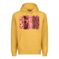 Mustard valentine's day brushstrokes Premium Hoodie - RanaPortraitStore