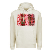 Oatmeal Heather valentine's day brushstrokes Premium Hoodie - RanaPortraitStore