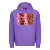 Purple valentine's day brushstrokes Premium Hoodie - RanaPortraitStore