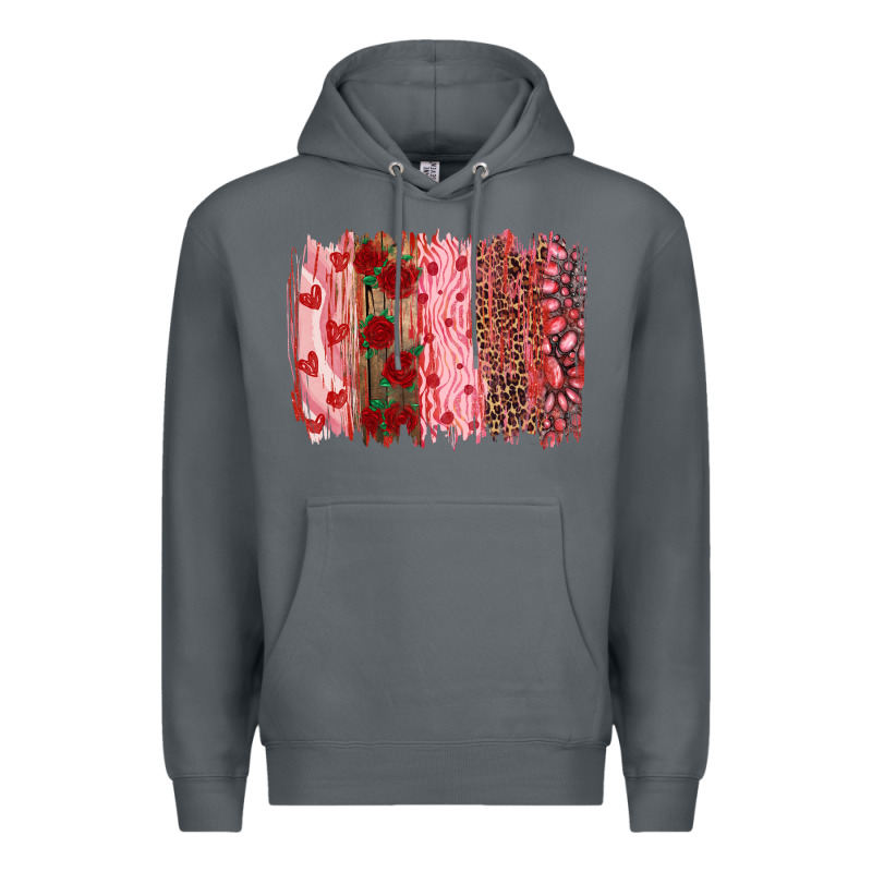 Valentine's Day Brushstrokes Premium Hoodie by RanaPortraitStore | Teevron
