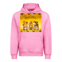Fuchsia Pink bumble bee gnomes Urban Hoodie - Zillion Design Studio