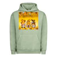 Pigment Oil Green bumble bee gnomes Urban Hoodie - Zillion Design Studio