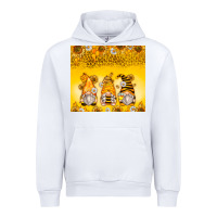 White bumble bee gnomes Urban Hoodie - Zillion Design Studio