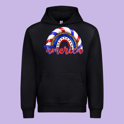 Urban Hoodie America rainbow