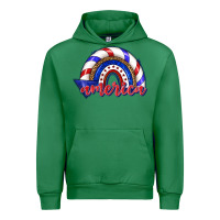 Emerald America rainbow Urban Hoodie - texasbilliewilder