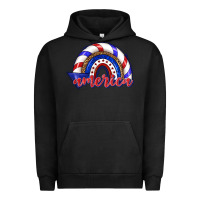 Pigment Black America rainbow Urban Hoodie - texasbilliewilder