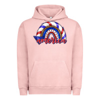 Pigment Salmon America rainbow Urban Hoodie - texasbilliewilder