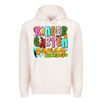 Pale Pink kindergarten energy Premium Hoodie - texasbilliewilder
