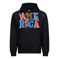 Black America with lightning bolt Urban Hoodie - texasbilliewilder