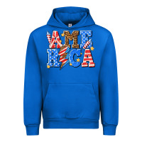 Cobalt America with lightning bolt Urban Hoodie - texasbilliewilder