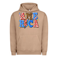 Pigment Burro America with lightning bolt Urban Hoodie - texasbilliewilder