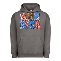 Pigment Tornado America with lightning bolt Urban Hoodie - texasbilliewilder