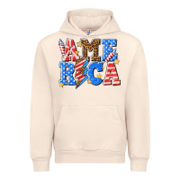 Sandshell America with lightning bolt Urban Hoodie - texasbilliewilder