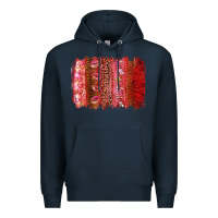Navy valentine's day brushstroke Premium Hoodie - RanaPortraitStore