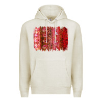 Oatmeal Heather valentine's day brushstroke Premium Hoodie - RanaPortraitStore