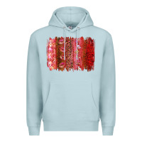 Blue Mist valentine's day brushstroke Premium Hoodie - RanaPortraitStore