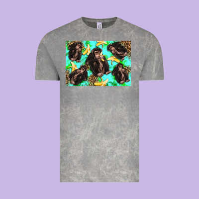 Monkey Bananas Kid's Bottle Vintage Tee Designed By Artiststas
