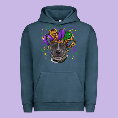 Urban Hoodie mardi gras pitbull