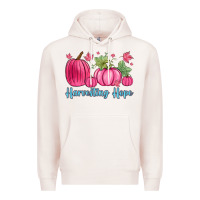 Pale Pink harvesting hope Premium Hoodie - Zillion Design Studio