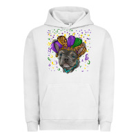 Pigment Lunar Rock mardi gras french bulldog Urban Hoodie - RanaPortraitStore