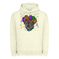 Pigment Pistachio mardi gras french bulldog Urban Hoodie - RanaPortraitStore