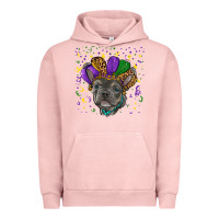 Pigment Salmon mardi gras french bulldog Urban Hoodie - RanaPortraitStore