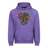 Tulip mardi gras french bulldog Urban Hoodie - RanaPortraitStore