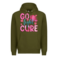 Army Green go fight cure Premium Hoodie - Zillion Design Studio