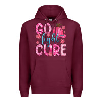 Burgundy go fight cure Premium Hoodie - Zillion Design Studio