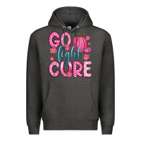 Charcoal Heather go fight cure Premium Hoodie - Zillion Design Studio