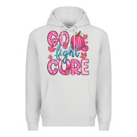 Dove Grey go fight cure Premium Hoodie - Zillion Design Studio