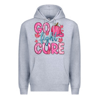 Heather Grey go fight cure Premium Hoodie - Zillion Design Studio