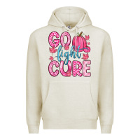 Oatmeal Heather go fight cure Premium Hoodie - Zillion Design Studio