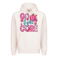 Pale Pink go fight cure Premium Hoodie - Zillion Design Studio