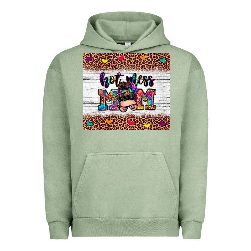 Hot Mess Mom Urban Hoodie by Zillion Design Studio | Teevron