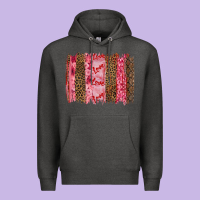Valentine's Day Love Brushstrokes Premium Hoodie Designed By Ranaportraitstore