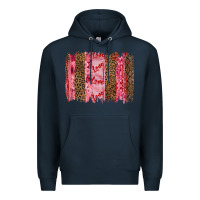 Navy valentine's day love brushstrokes Premium Hoodie - RanaPortraitStore