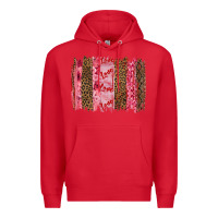 Red valentine's day love brushstrokes Premium Hoodie - RanaPortraitStore